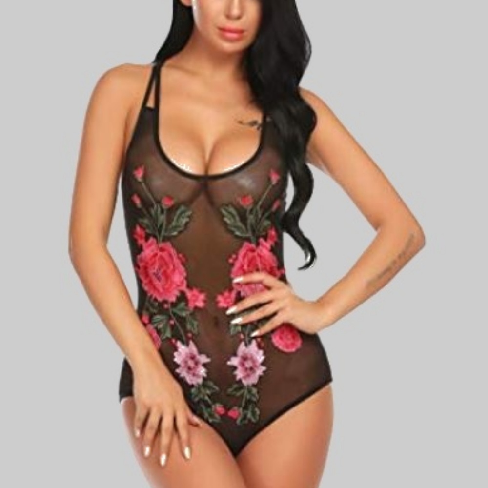 Ekouaer Sheer Body Suit